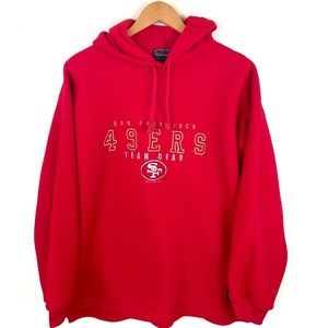 Vintage Embroidered 49ers fleece hoodie